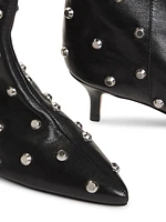 Maryann Leather Studded Booties