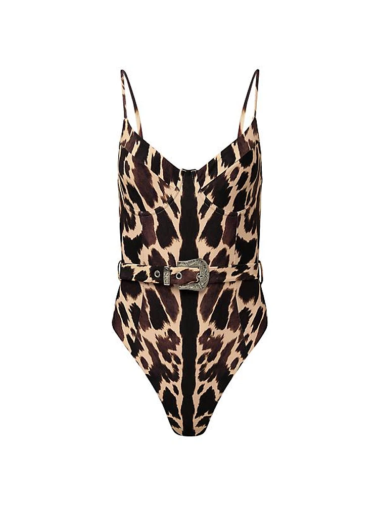 Danielle Animal-Print One-Piece Swimsuit