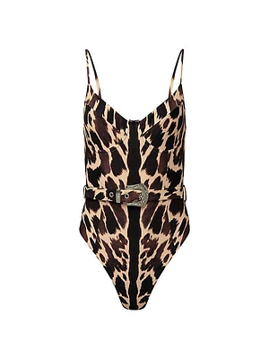 Danielle Animal-Print One-Piece Swimsuit