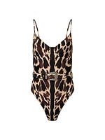 Danielle Animal-Print One-Piece Swimsuit