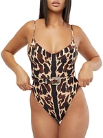 Danielle Animal-Print One-Piece Swimsuit