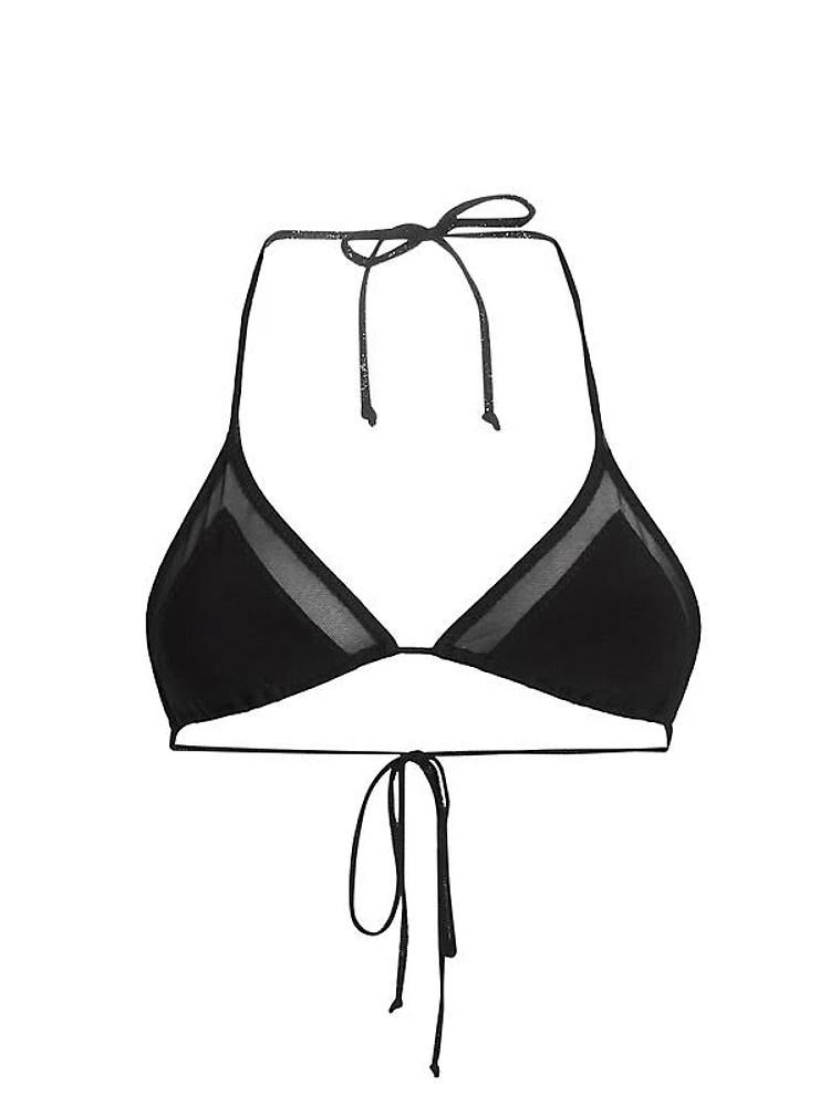 Mesh Triangle Bikini Set