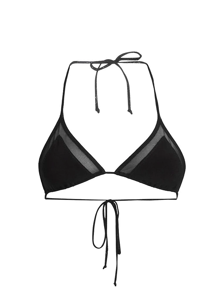 Mesh Triangle Bikini Set