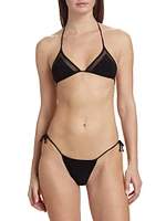 Mesh Triangle Bikini Set