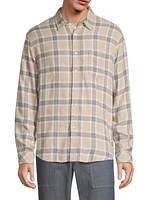 Lennox Plaid Button-Front Shirt