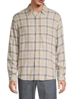 Lennox Plaid Button-Front Shirt