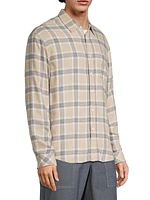 Lennox Plaid Button-Front Shirt