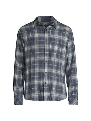 Lennox Plaid Button-Front Shirt