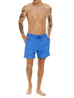 Diving Into Dreams Damson Quilted Swim Trunks