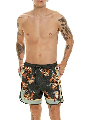 Diving Into Dreams Liam Floral Swim Trunks