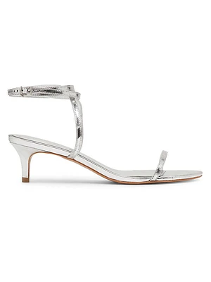 Sherry 50MM Metallic Leather Sandals