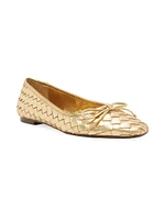 Arissa Metallic Leather Flats