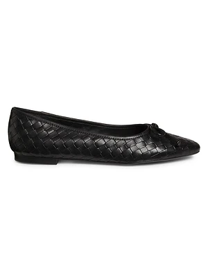 Arissa Woven Leather Flats