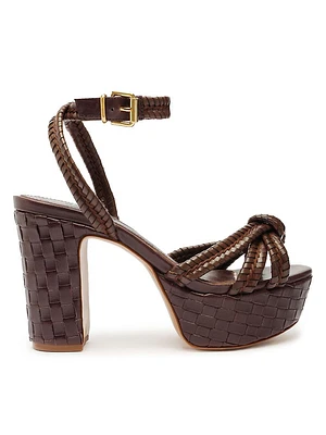 Kathleen 101MM Leather Platform Sandals