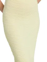 Knit Cotton-Blend Maxi Skirt
