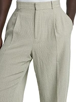 Wool-Silk Mouline Trousers