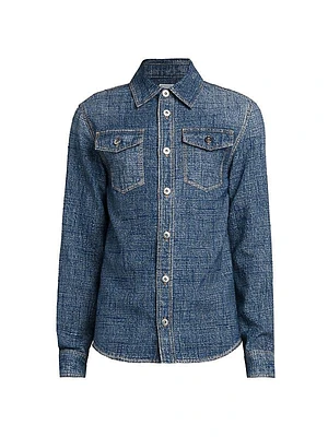 Denim Print Woven Shirt