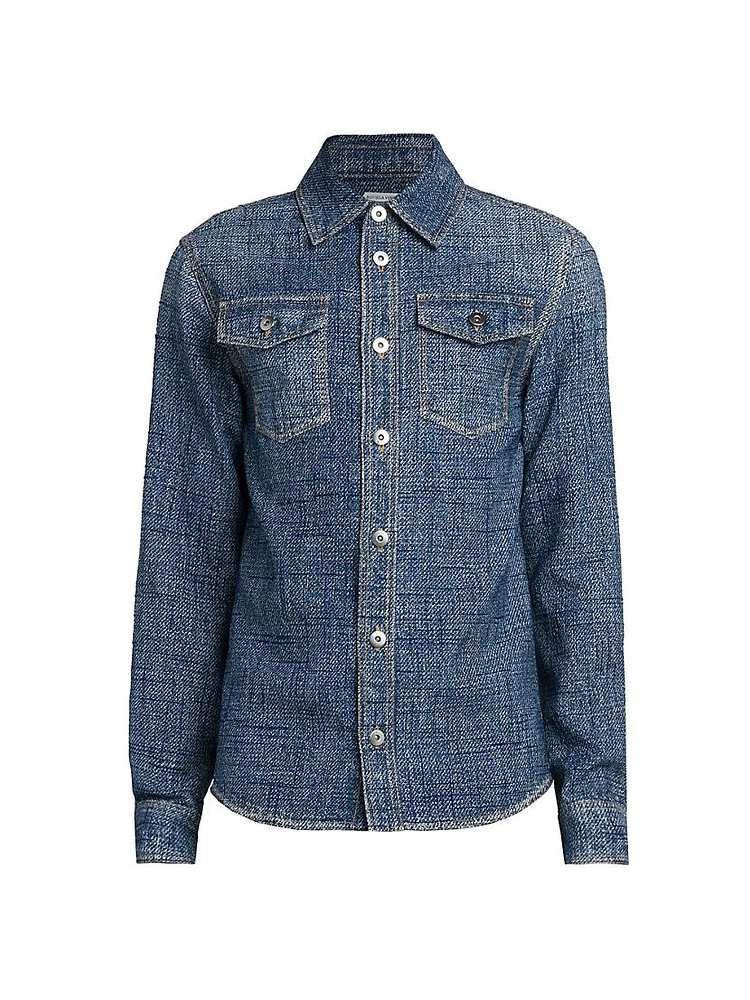 Denim Print Woven Shirt