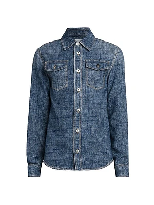 Denim Print Woven Shirt