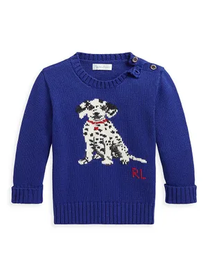 Baby Boy's Dalmatian Cotton Sweater