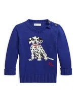Baby Boy's Dalmatian Cotton Sweater
