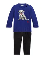 Baby Boy's Dalmatian Cotton Sweater