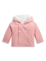 Baby Boy's Double-Breasted Hooded Jacket