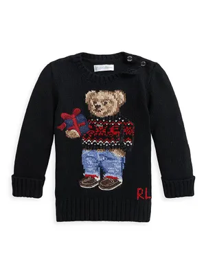 Baby Boy's Holiday Polo Bear Sweater
