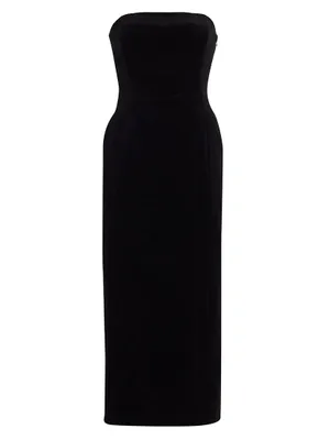 Elizabeth Strapless Midi-Dress