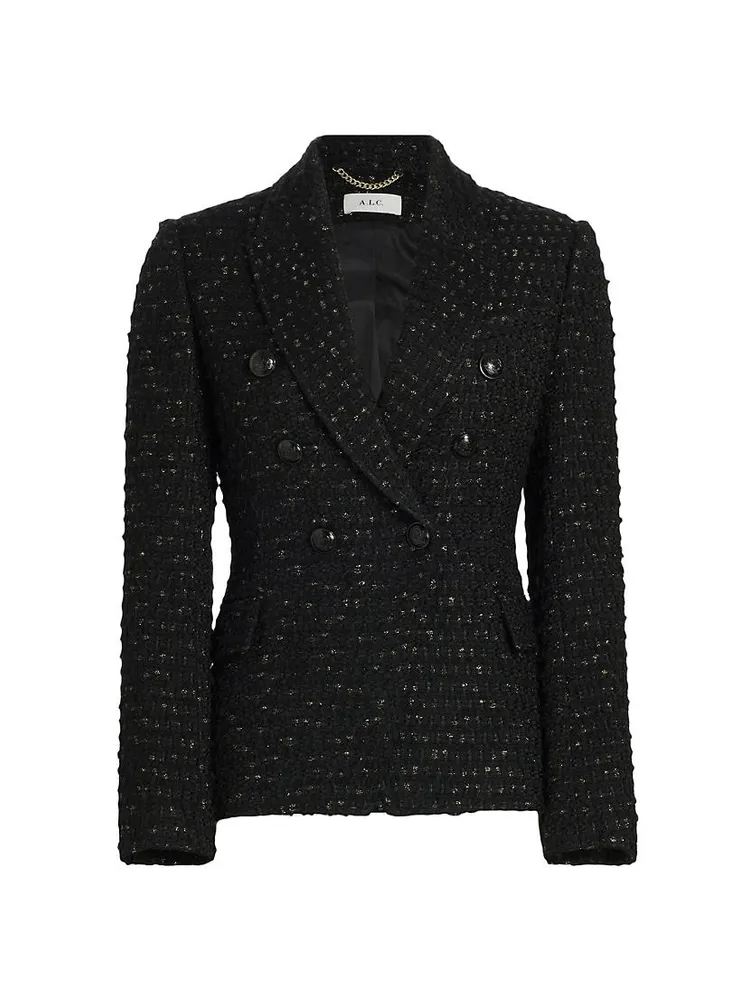 Chelsea Metallic Tweed Blazer