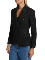 Chelsea Metallic Tweed Blazer