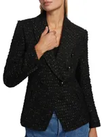 Chelsea Metallic Tweed Blazer