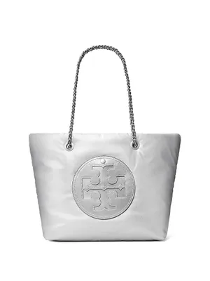 Ella Metallic Logo Tote Bag