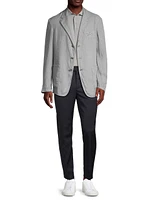 Rizzo Linen Three-Button Blazer