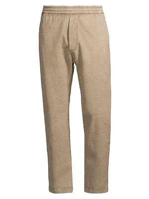 Textured Slim Pants