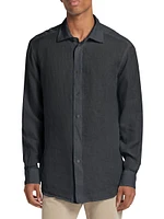 Surian Linen Button-Front Shirt