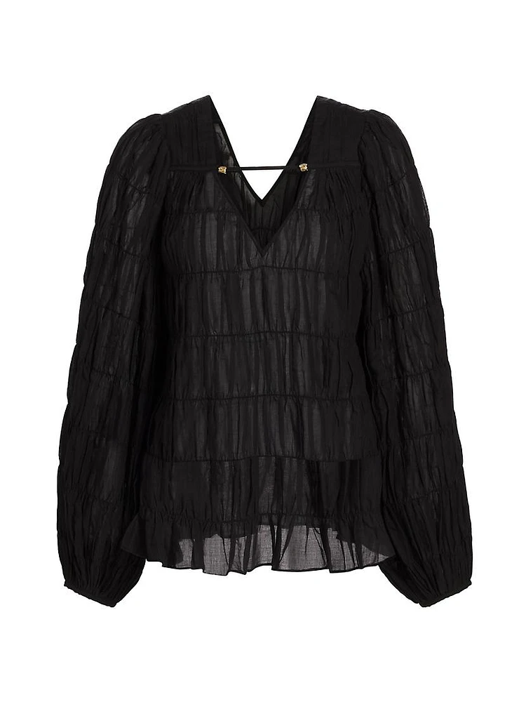 Evelina Ruched Blouse