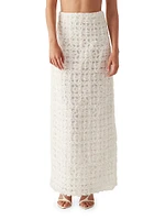 Quintette Textured Midi-Skirt