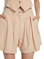 Ofer Pleated Shorts