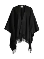 Double-Face Wool-Cashmere Cape