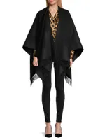 Double-Face Wool-Cashmere Cape