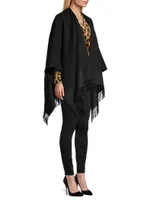 Double-Face Wool-Cashmere Cape