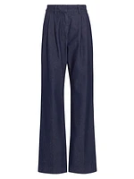 Favorite Wide-Leg Pleated Pants