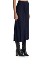 Rib-Knit Maxi Skirt