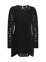 Dana Embroidered Velvet Dress