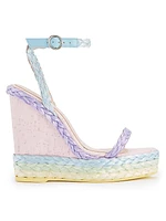 Miranda 140MM Raffia Wedge Sandals