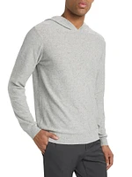 Cotton-Blend Knit Slim-Fit Hoodie