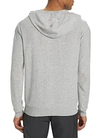 Cotton-Blend Knit Slim-Fit Hoodie