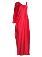 Grace One-Shoulder Silk Gown