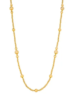 9th And 38th Carnegie 24K Gold-Plated Bead Necklace